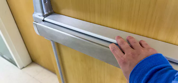 Installing a Push Bar on a Door Eagle